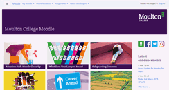 Desktop Screenshot of moodle.moulton.ac.uk