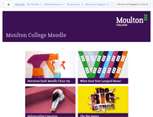 Tablet Screenshot of moodle.moulton.ac.uk